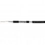 Cabo coaxial gelificado Conotech NS113TRI HQ PE, preto, 300 m