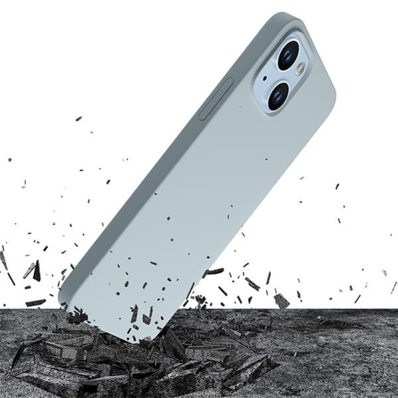 Capa 3MK Hardy Case MagSafe para Apple iPhone 14 Plus / 15 Plus em silicone, azul