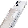 Capa 3MK Hardy Case MagSafe para Apple iPhone 14 Plus / 15 Plus em silicone, branca
