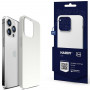 Capa 3MK Hardy Case MagSafe para Apple iPhone 14 Pro Max em silicone, branca