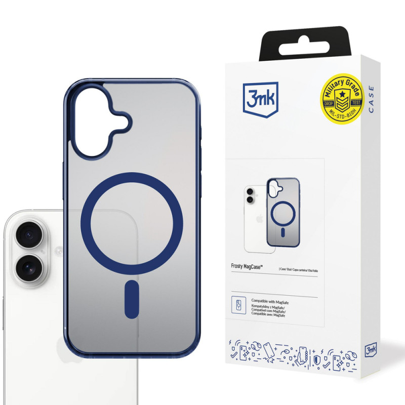 3MK Frosty MagCase para Apple iPhone 17, azul