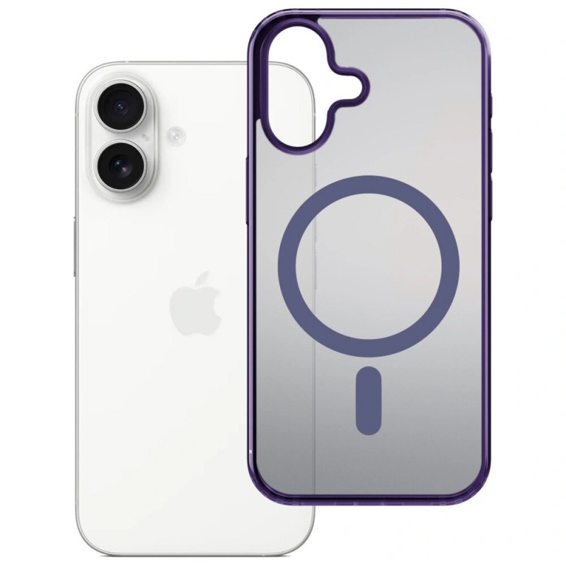 3MK Frosty MagCase para Apple iPhone 17, roxo