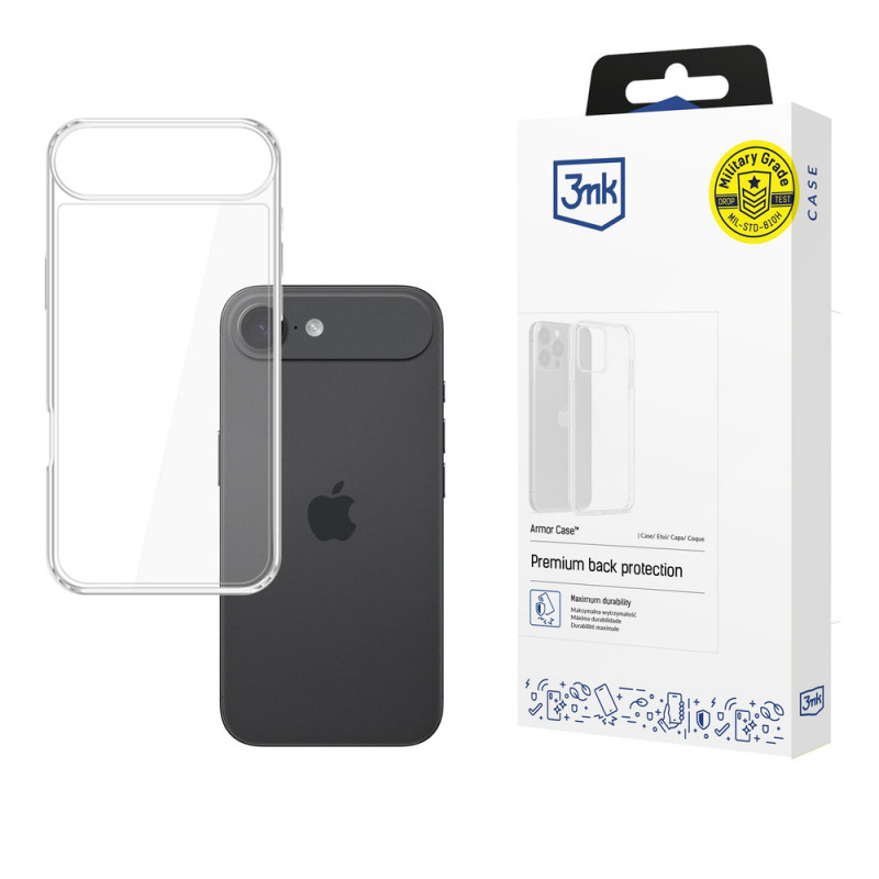 Capa 3MK Armor para Apple iPhone Air, transparente