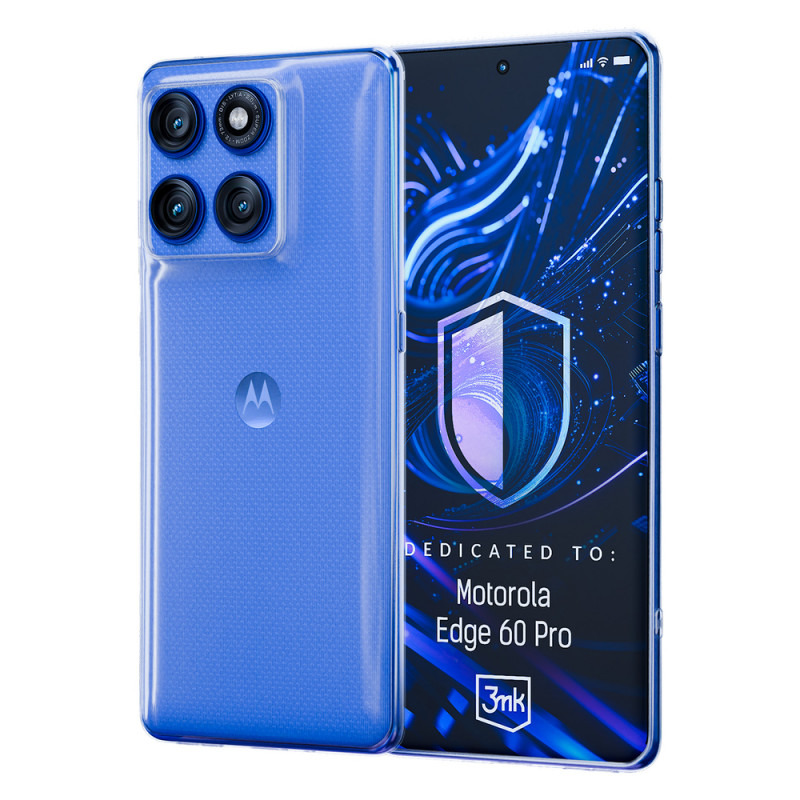 Capa 3MK Clear Case para Motorola Edge 60 Pro, transparente