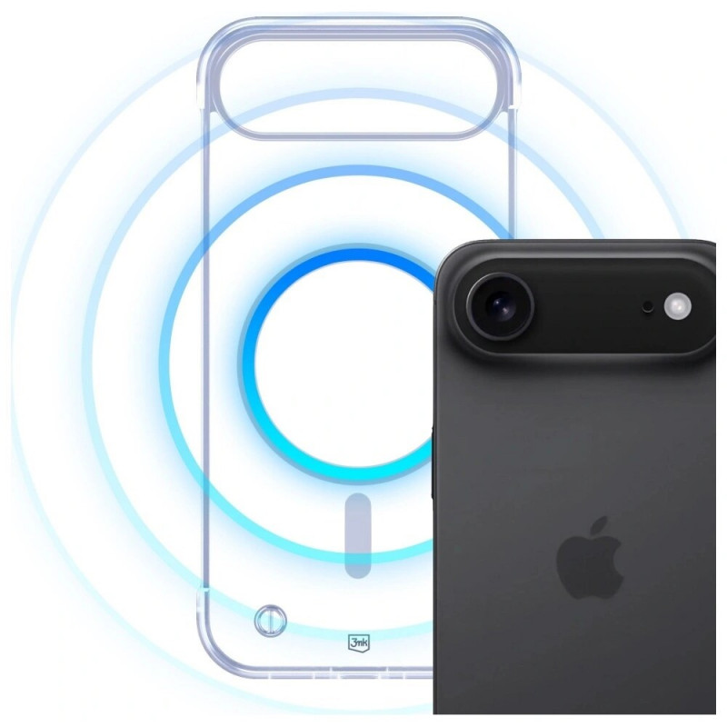 Capa 3MK Just20g MagCase para Apple iPhone Air, Transparente