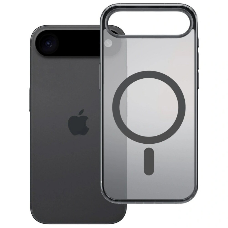Capa 3MK Frosty MagCase para Apple iPhone Air, preta