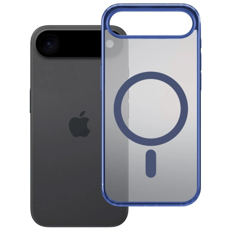 Capa 3MK Frosty MagCase para Apple iPhone Air, azul