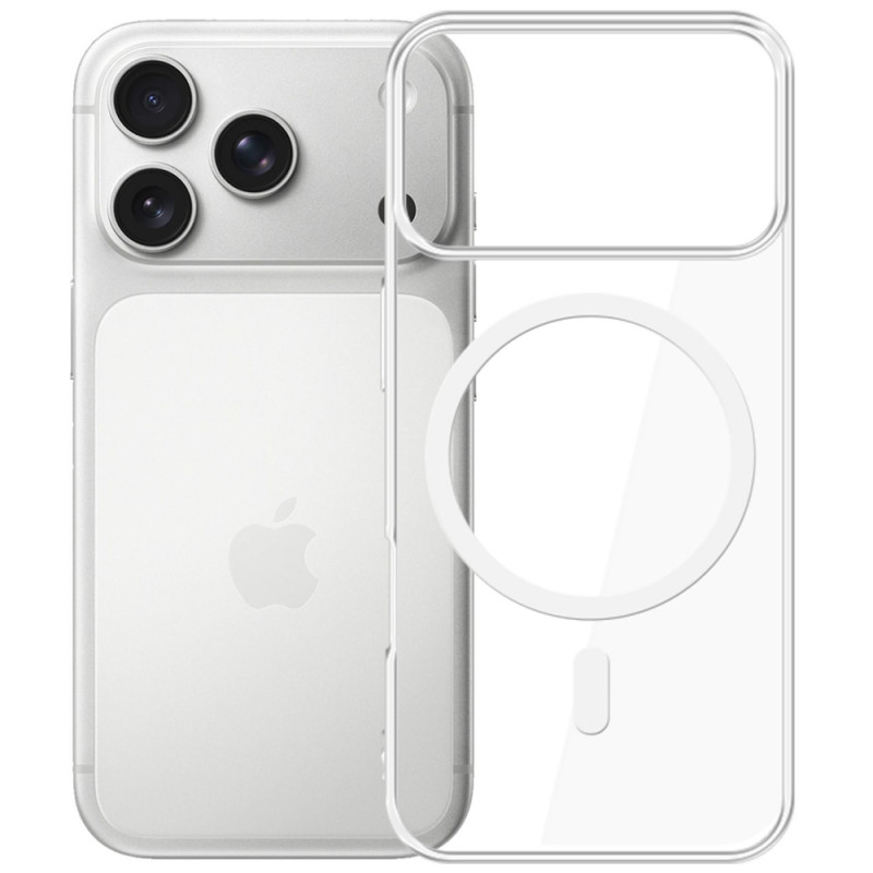 Capa 3MK Clear MagCase para Apple iPhone 17 Pro, Transparente