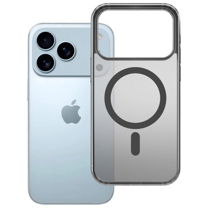 Capa 3MK Frosty MagCase para Apple iPhone 17 Pro, preta
