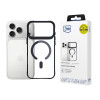 Capa 3MK Satin Armor MagCase para Apple iPhone 17 Pro, preto transparente