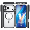 Capa 3MK Satin Armor MagCase para Apple iPhone 17 Pro, preto transparente