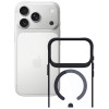 Capa 3MK Satin Armor MagCase para Apple iPhone 17 Pro, preto transparente