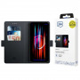 Capa com carteira 3MK para Apple iPhone 17 Pro Max, preta