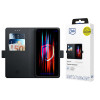 Capa com carteira 3MK para Apple iPhone 17 Pro, preta