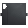 Capa com carteira 3MK para Apple iPhone 17, preta