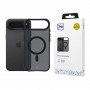 Capa 3MK Smoke Matt MagCase para Apple iPhone Air, preta