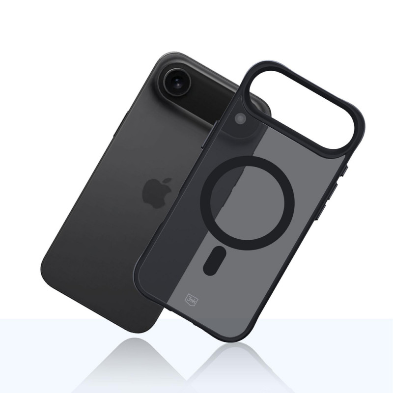 Capa 3MK Smoke Matt MagCase para Apple iPhone Air, preta