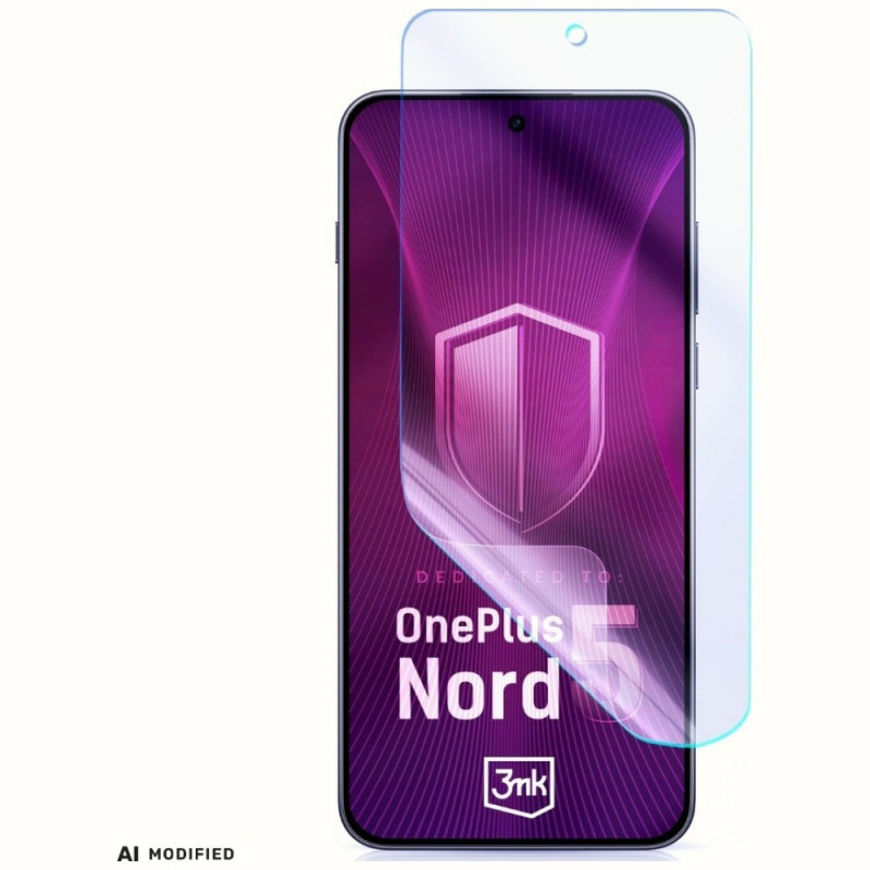 Protetor de ecrã em vidro híbrido 3MK FlexibleGlass para OnePlus Nord 5