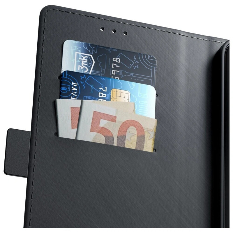 Capa carteira 3MK para Samsung Galaxy S25 FE, preta