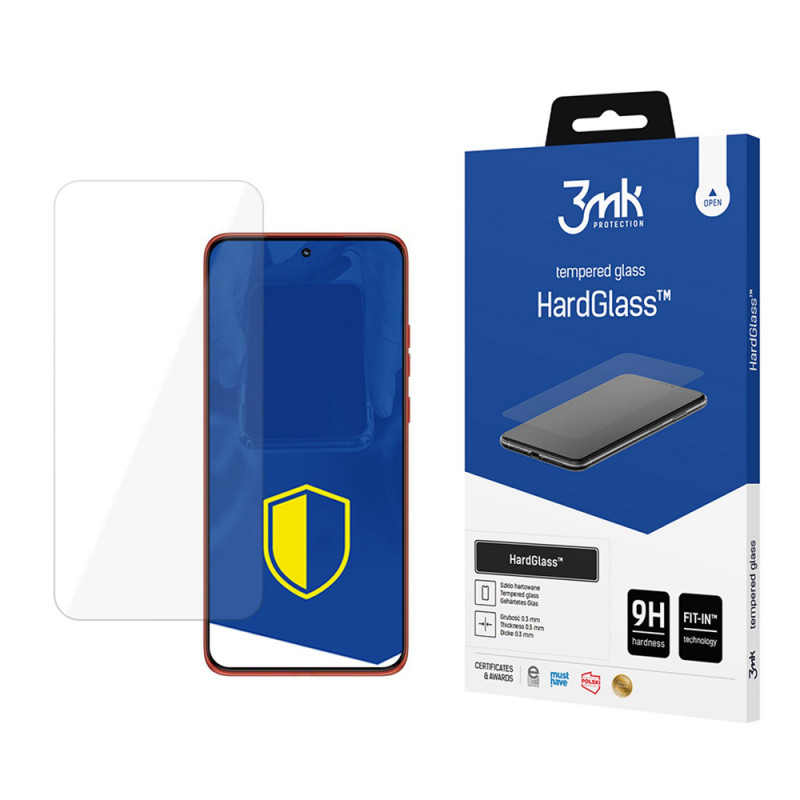 Película de vidro temperado 3MK HardGlass para Motorola Edge 60 Neo 5G