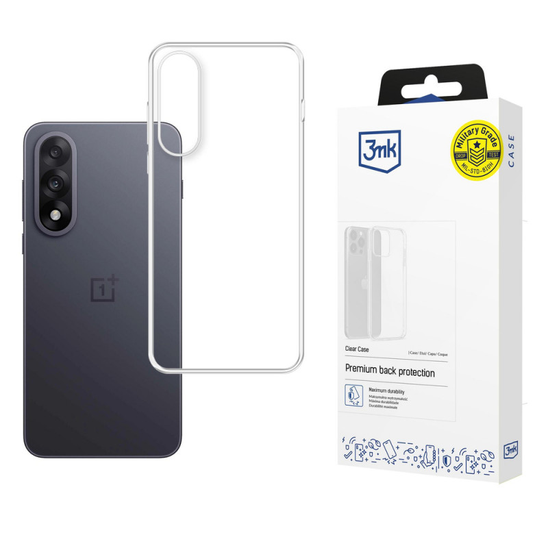 Capa 3MK Clear Case para OnePlus Nord 5, transparente