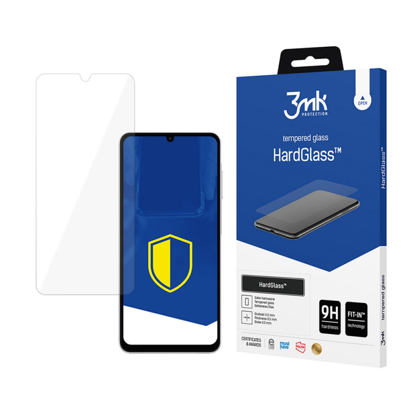 Película de vidro temperado 3MK HardGlass para Samsung Galaxy A07 4G
