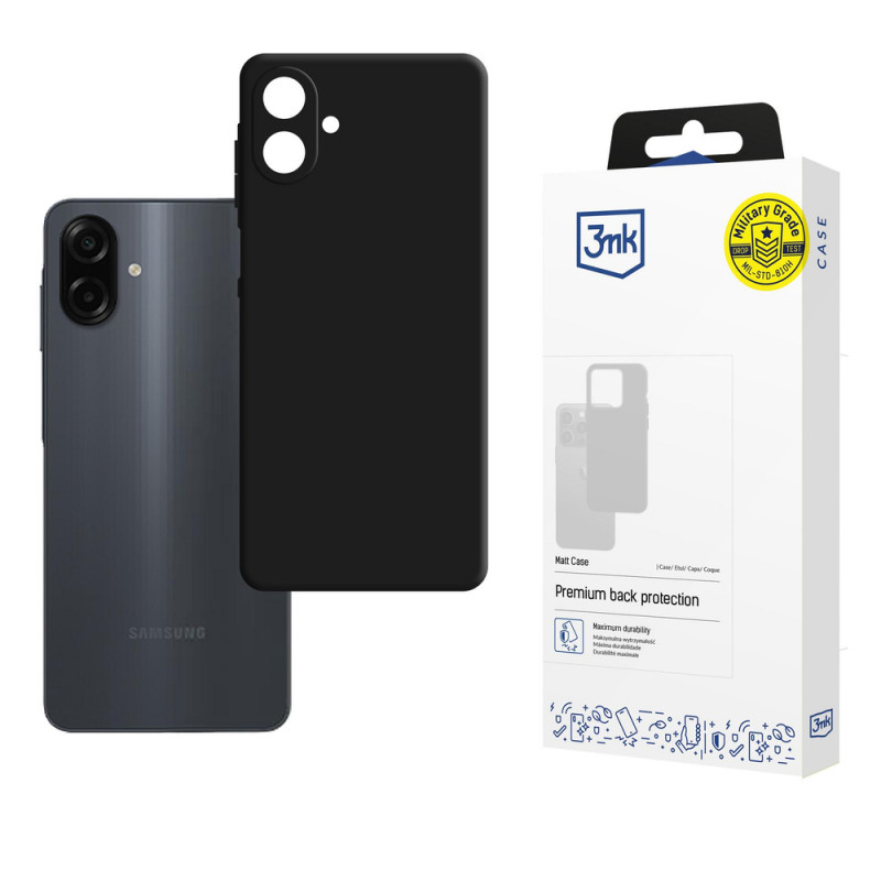 Capa 3MK Matt Case para Samsung Galaxy A07 4G, preta