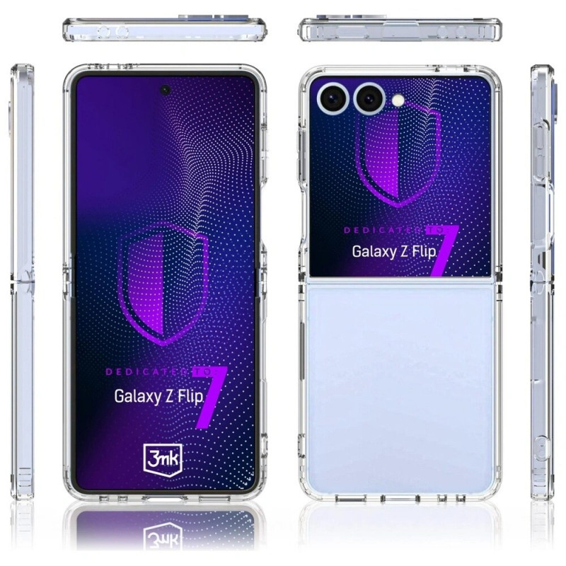 Capa 3MK Armor para Samsung Galaxy Z Flip7, Transparente