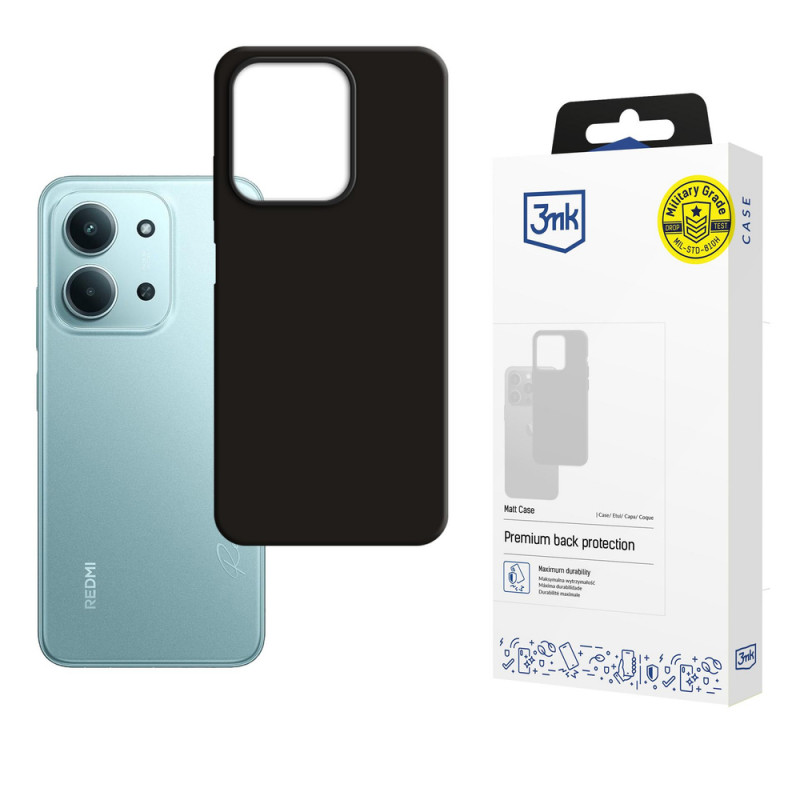 Capa 3MK Matt Case para Redmi 15C 4G / 5G (171 mm) / Poco C85 4G, preta
