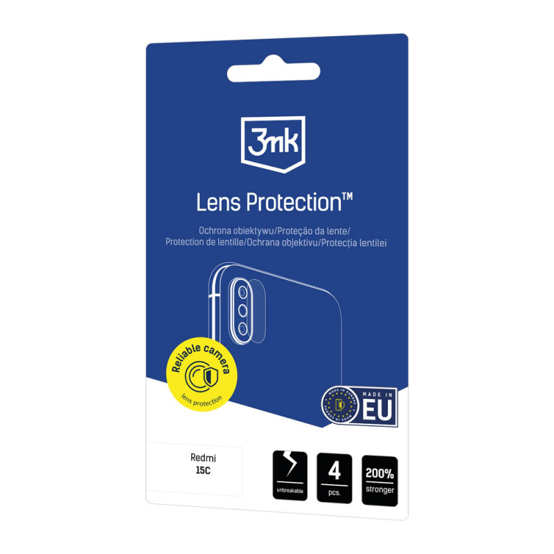 Protetor de lente de câmara 3MK Lens Protection para Xiaomi Redmi 15C 4G