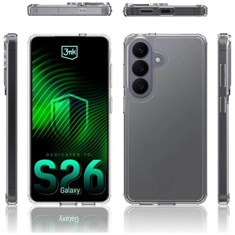 Capa 3MK Armor para Samsung Galaxy S26, transparente