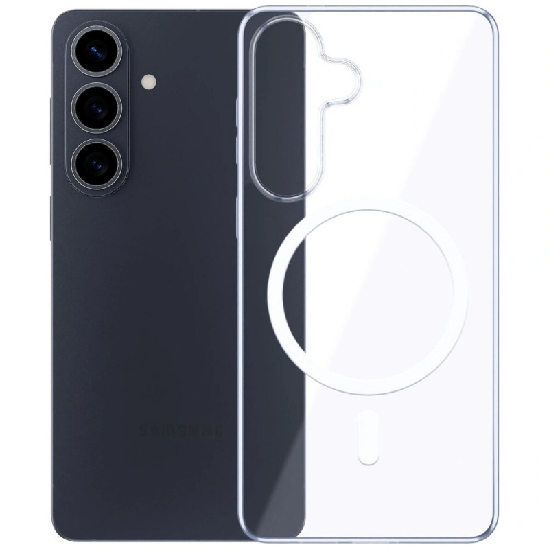 Capa protetora 3mk Clear MagCase Samsung Galaxy S26, transparente