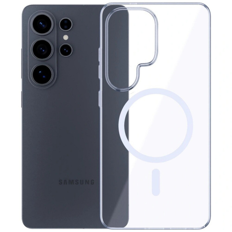 Capa protetora 3mk Clear MagCase Samsung Galaxy S26 Ultra, transparente