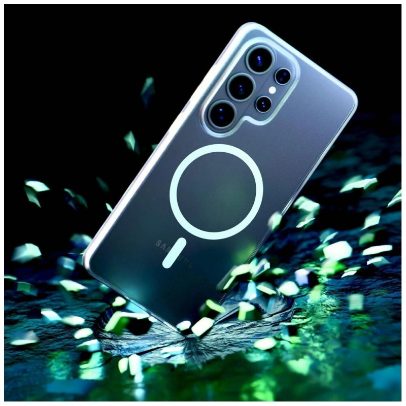 Capa protetora 3mk Clear MagCase Samsung Galaxy S26 Ultra, transparente