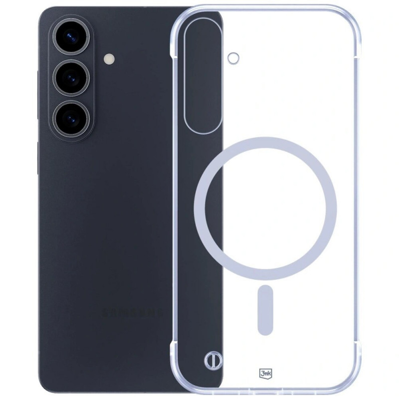 Capa protetora 3mk Just20g MagCase Samsung Galaxy S26, transparente