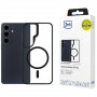 Capa protetora 3mk Satin Armor MagCase para Samsung Galaxy S26+, preta