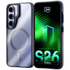 Capa protetora 3mk Satin Armor MagCase para Samsung Galaxy S26+, preta