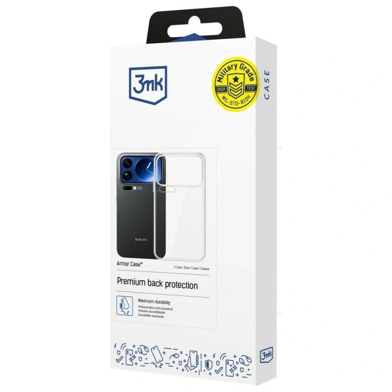 Capa protetora 3mk Armor Case Xiaomi 17 Pro, transparente