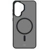Capa para smartphone 3MK Smoke MagCase Samsung Galaxy A37, preto fumado