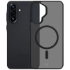 Capa para smartphone 3MK Smoke MagCase Samsung Galaxy A37, preto fumado