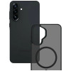 Capa para smartphone 3MK Smoke MagCase Samsung Galaxy A37, preto fumado
