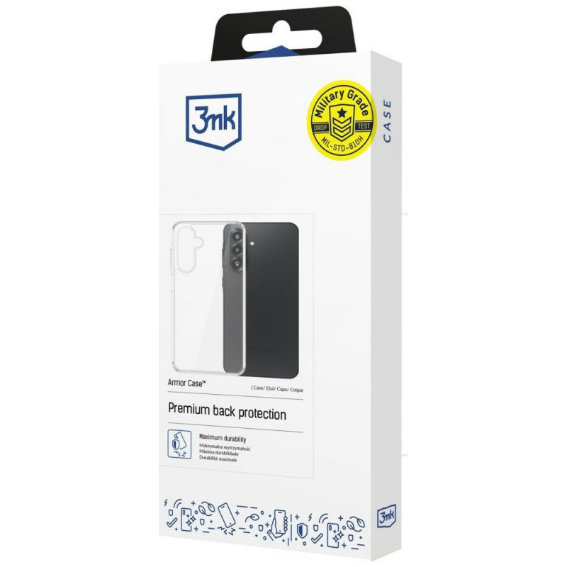 Capa 3MK Armor Case para smartphone Samsung Galaxy A27 5G, transparente