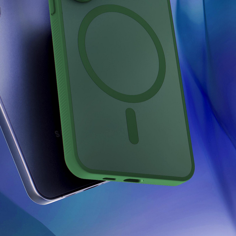 3MK Smoke MagCase para Apple iPhone 16 Pro Max, verde