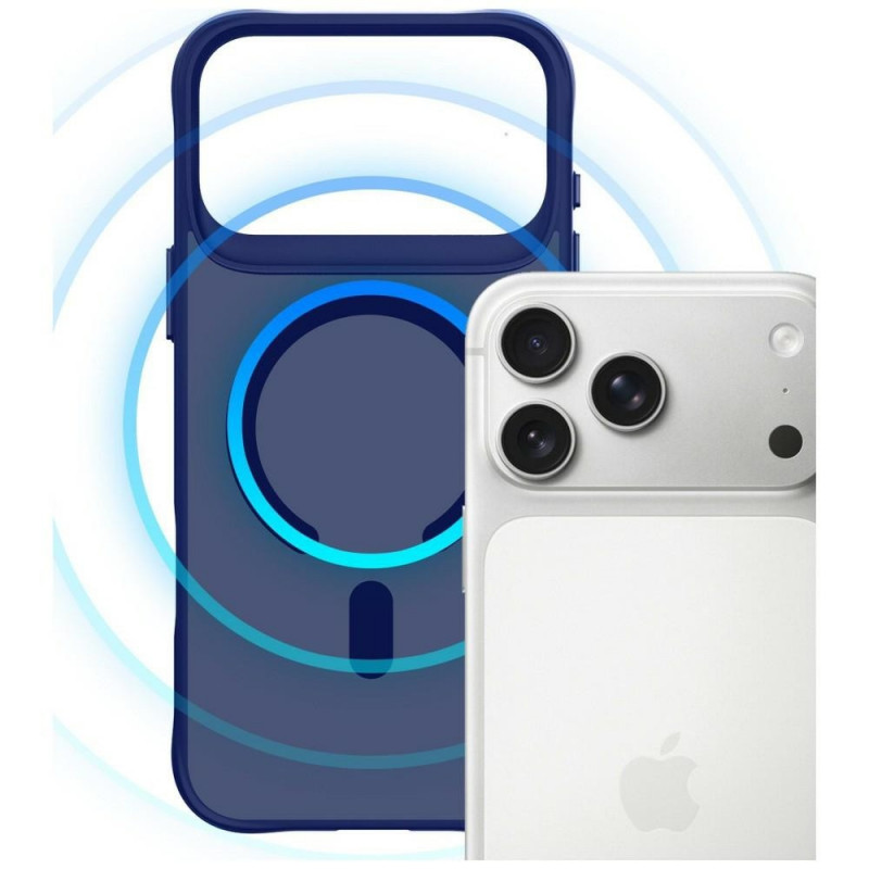 3MK Smoke MagCase para Apple iPhone 17 Pro, azul