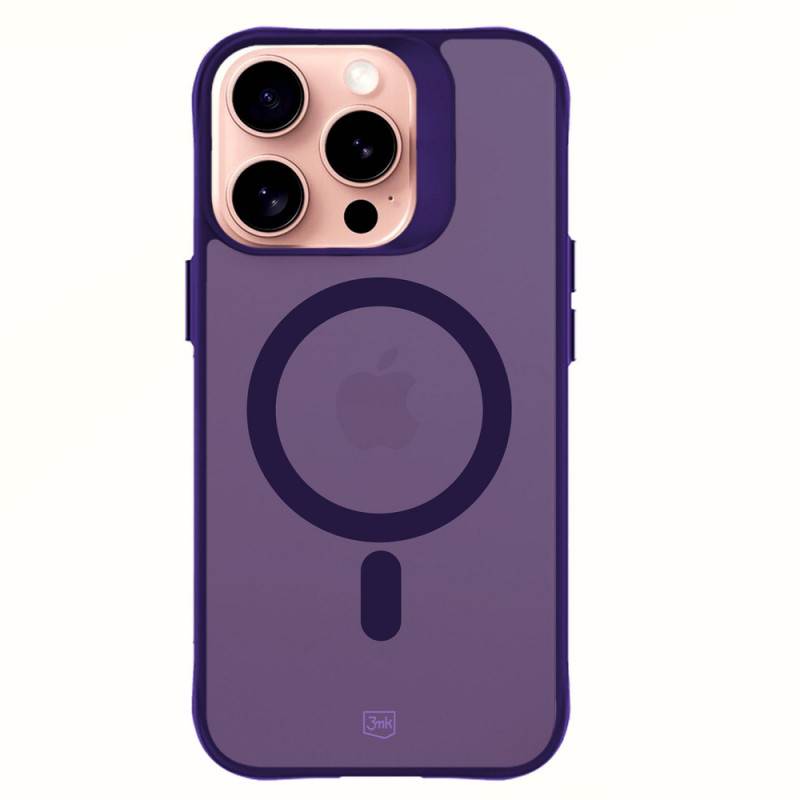 3MK Smoke MagCase para Apple iPhone 16 Pro Max, roxo