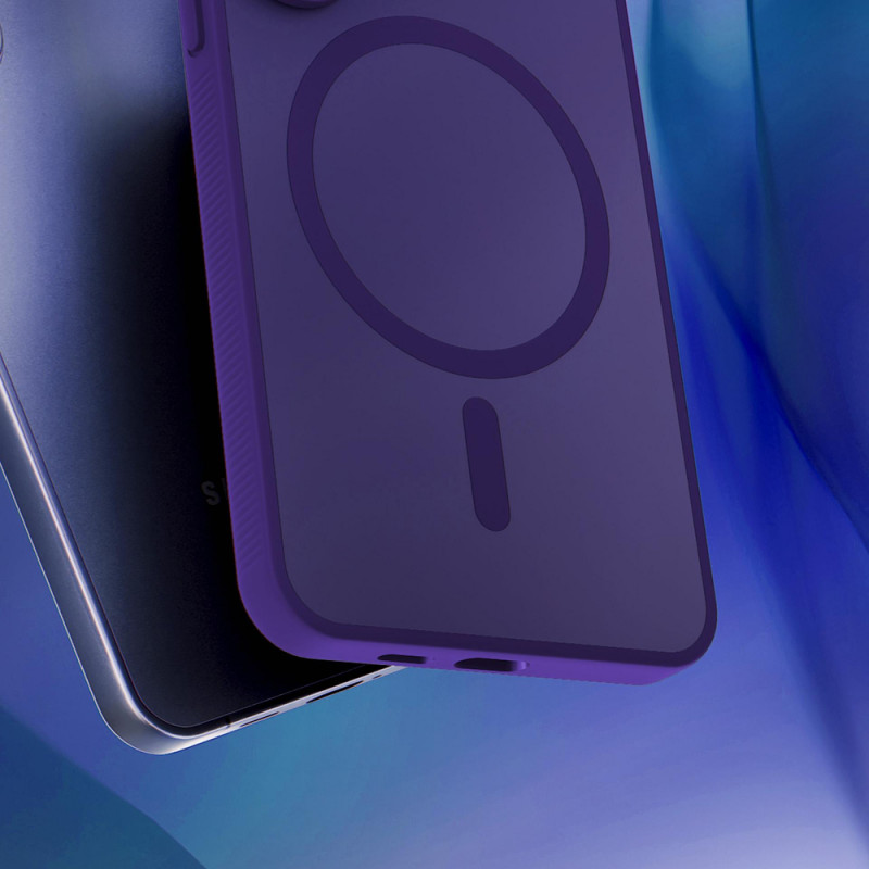 3MK Smoke MagCase para Apple iPhone 16 Pro Max, roxo