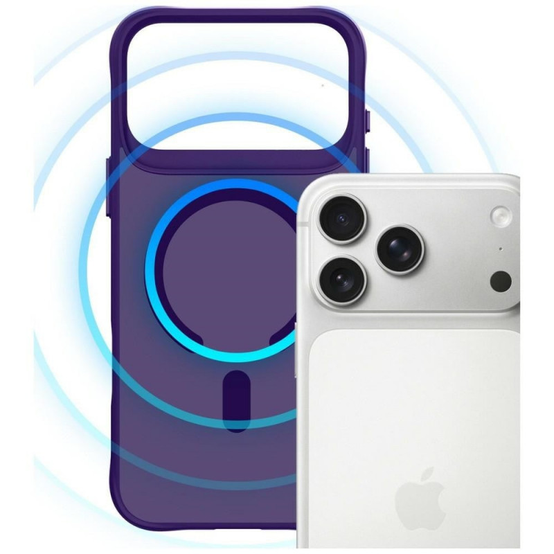 3MK Smoke MagCase para Apple iPhone 17 Pro, roxo