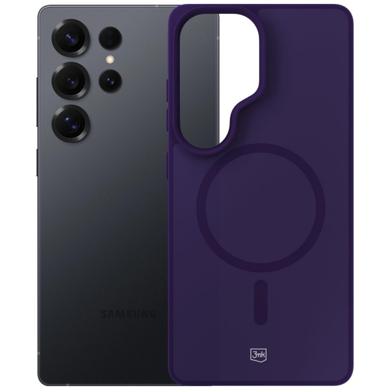 3MK Smoke MagCase para Samsung Galaxy S25 Ultra, roxo
