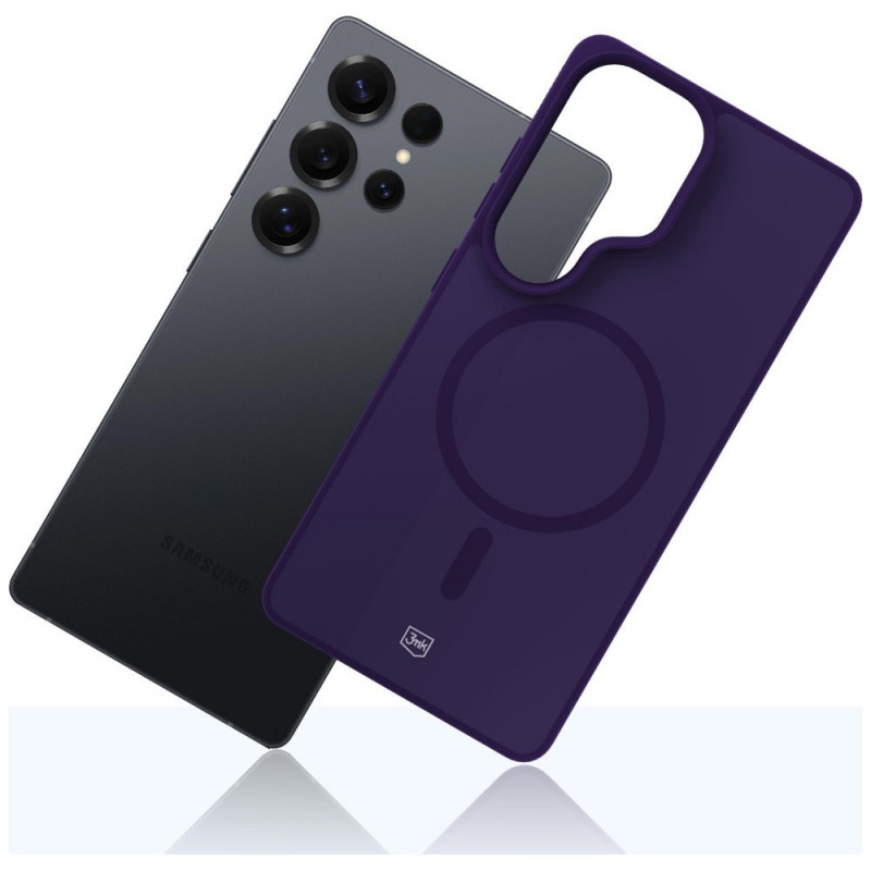 3MK Smoke MagCase para Samsung Galaxy S25 Ultra, roxo