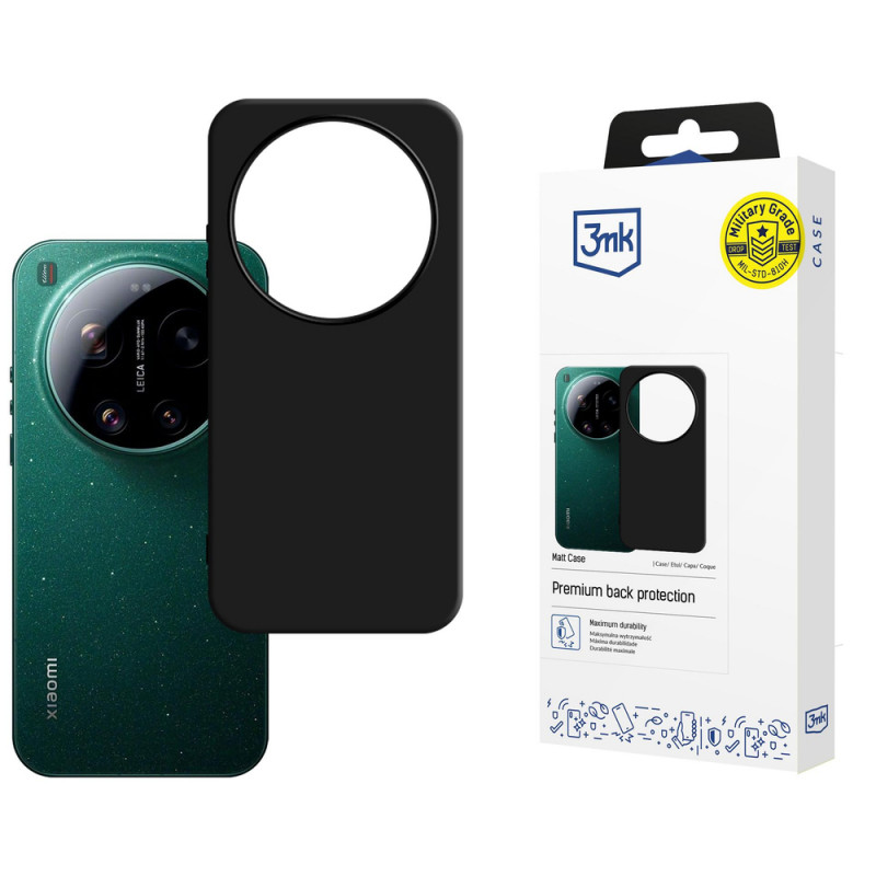 Capa para smartphone 3MK Matt Case Xiaomi 17 Ultra, preta